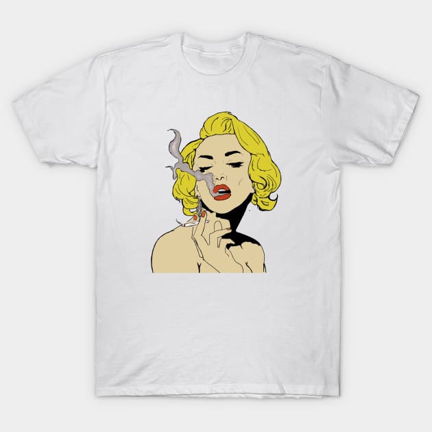 Zero1-2.2 Marilyn Monroe T-Shirt by Stinkykittydesign